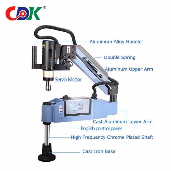 Industrial Electric CNC Servo Auto Tapping Machine M3-M16 Flexible Arm Tapping Milling Machinec6241 Bench Lathe and CNC Machines